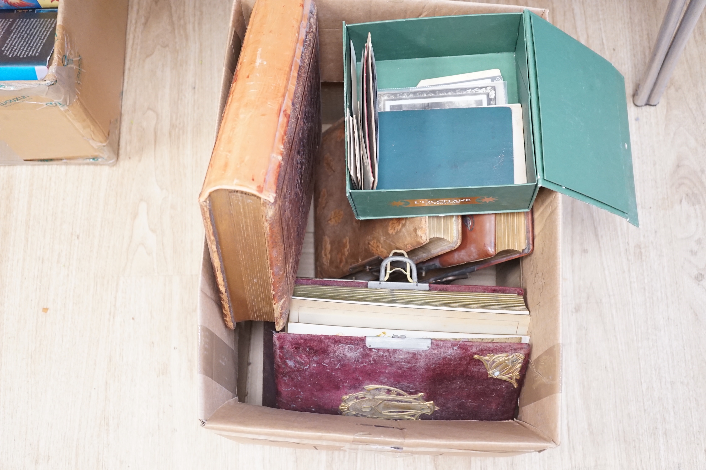 Five photo albums and a quantity of loose photos
